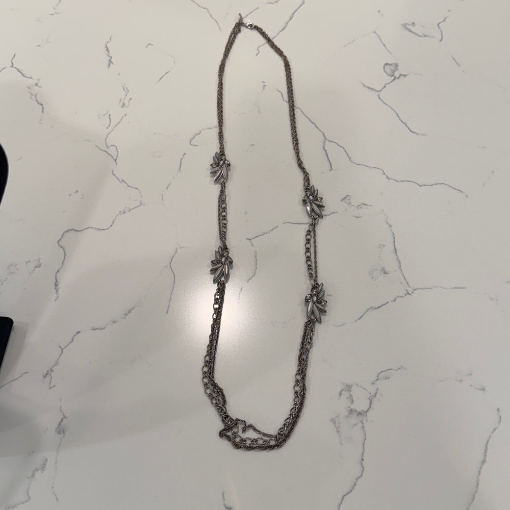 LOFT silver multi-strand necklace - Picture 3 of 4